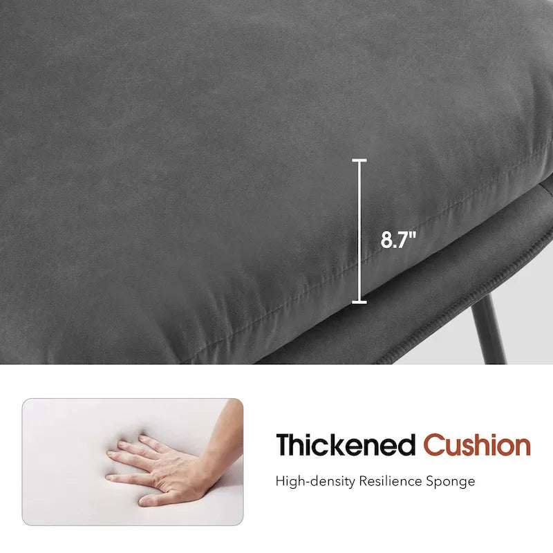 MCombo Accent Chair with Ottoman, Leathaire Fabric LW951