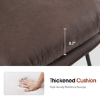 MCombo Accent Chair with Ottoman, Leathaire Fabric LW951