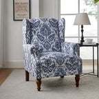 Gott Traditional Wingback Armchair with Solid Wood Legs by HULALA HOME