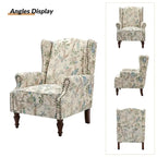 Gott Traditional Wingback Armchair with Solid Wood Legs by HULALA HOME