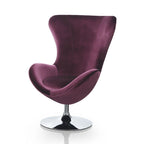 Cher modernes 2-teiliges Akzentstuhl- und Hocker-Set aus Stoff von Furniture of America