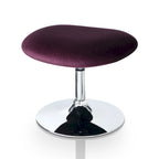 Cher modernes 2-teiliges Akzentstuhl- und Hocker-Set aus Stoff von Furniture of America