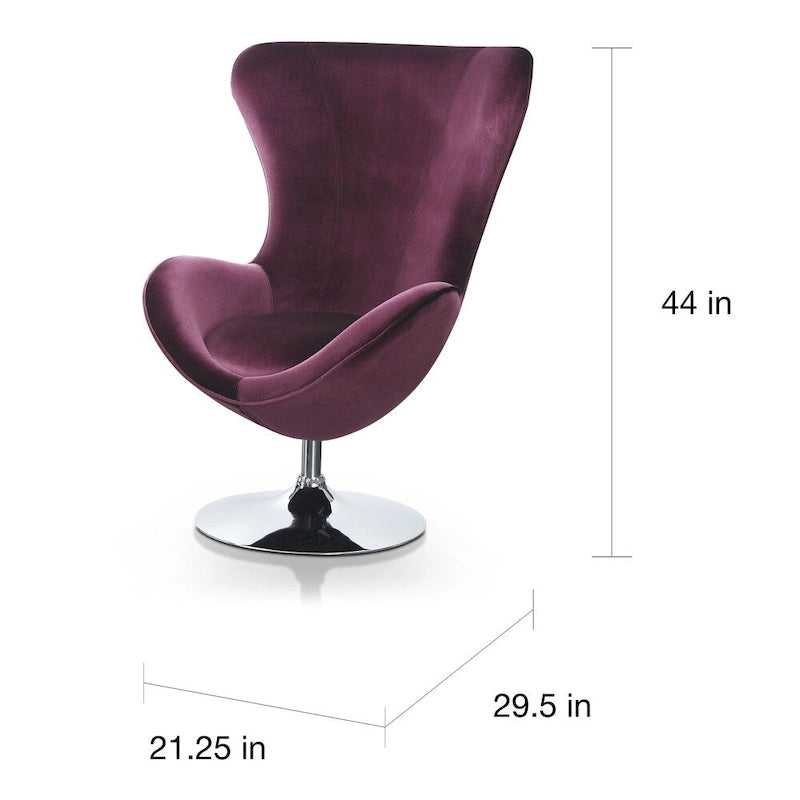 Cher modernes 2-teiliges Akzentstuhl- und Hocker-Set aus Stoff von Furniture of America