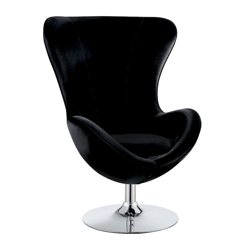 Cher modernes 2-teiliges Akzentstuhl- und Hocker-Set aus Stoff von Furniture of America