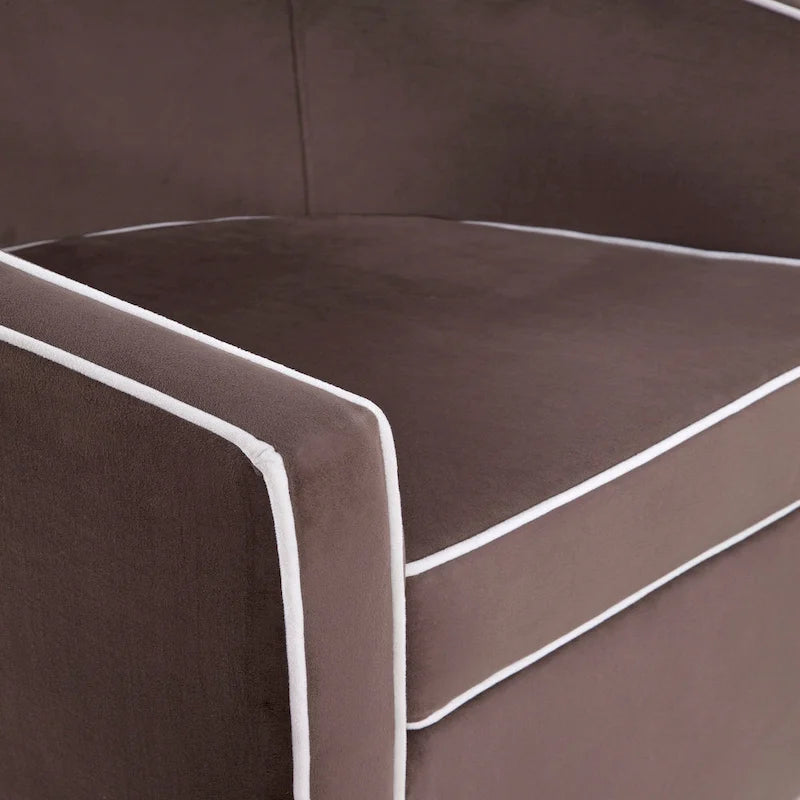 Kenton Barrel Style Swivel Chair by Greyson Living