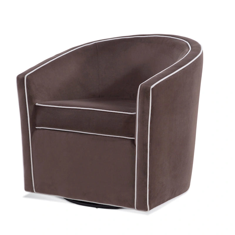 Kenton Barrel Style Swivel Chair by Greyson Living