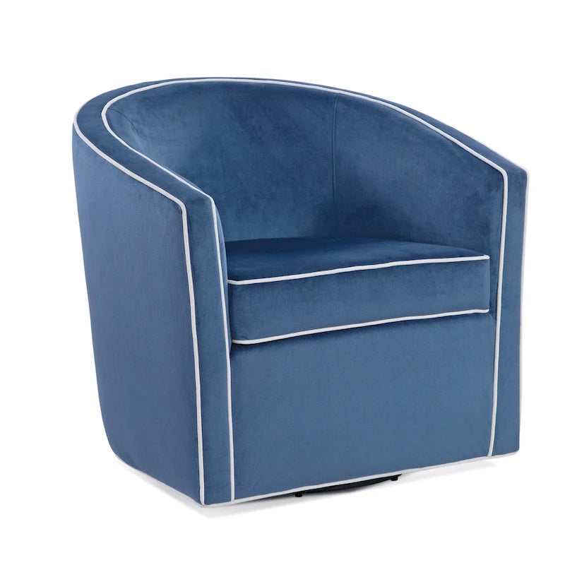 Kenton Barrel Style Swivel Chair by Greyson Living