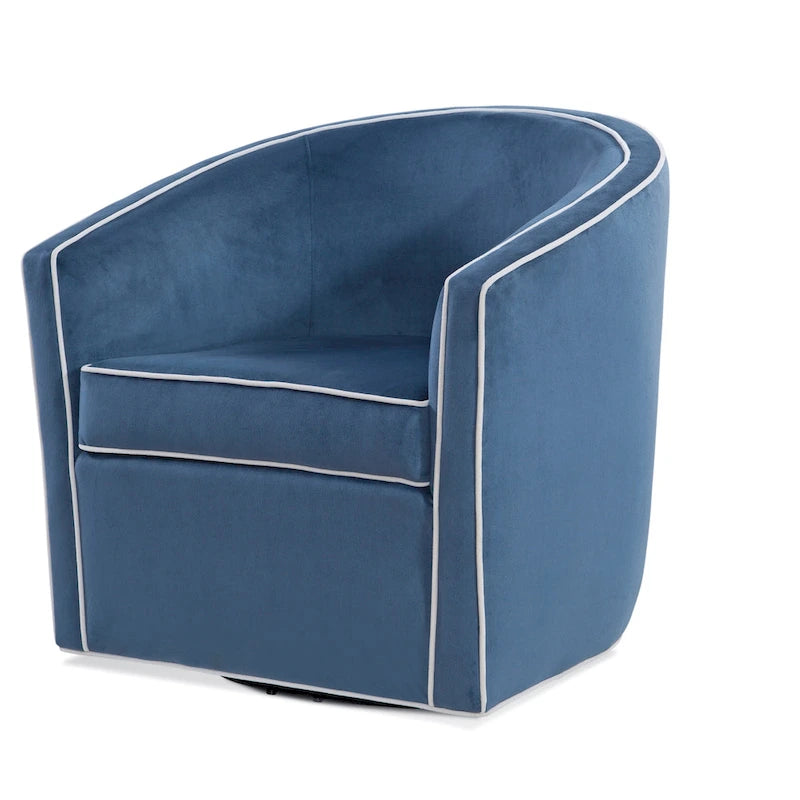 Kenton Barrel Style Swivel Chair by Greyson Living