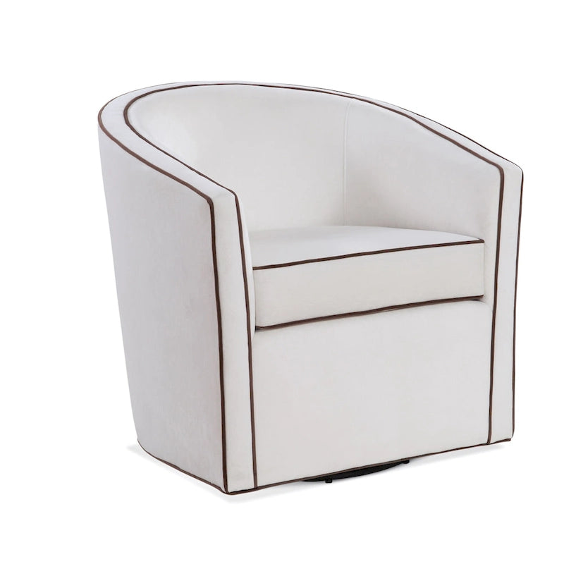 Kenton Barrel Style Swivel Chair by Greyson Living