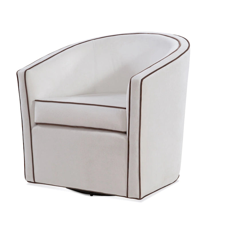 Kenton Barrel Style Swivel Chair by Greyson Living