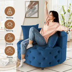Moderner großer klassischer Samt-Fassadensessel mit 2 Kissen