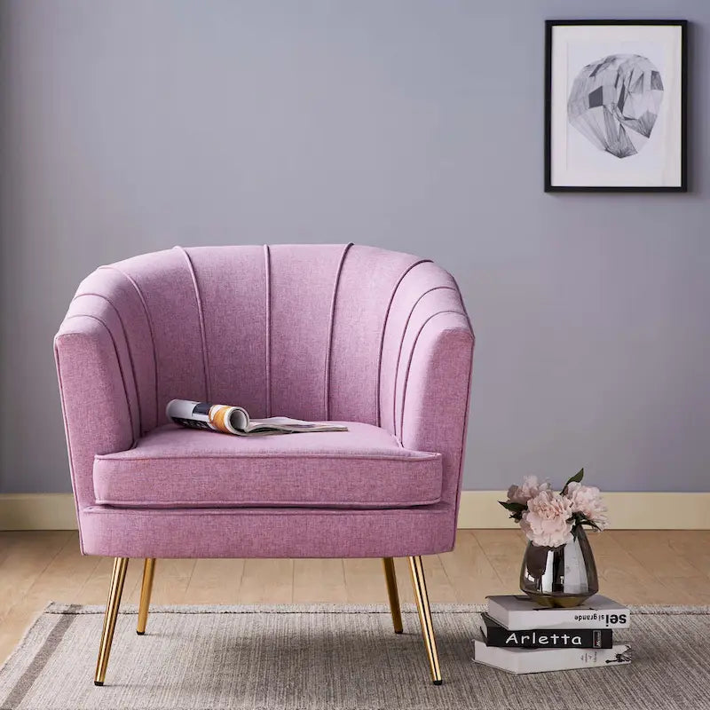 Delicia eigentijdse gestoffeerde accentstoel van Furniture of America