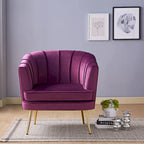 Delicia eigentijdse gestoffeerde accentstoel van Furniture of America