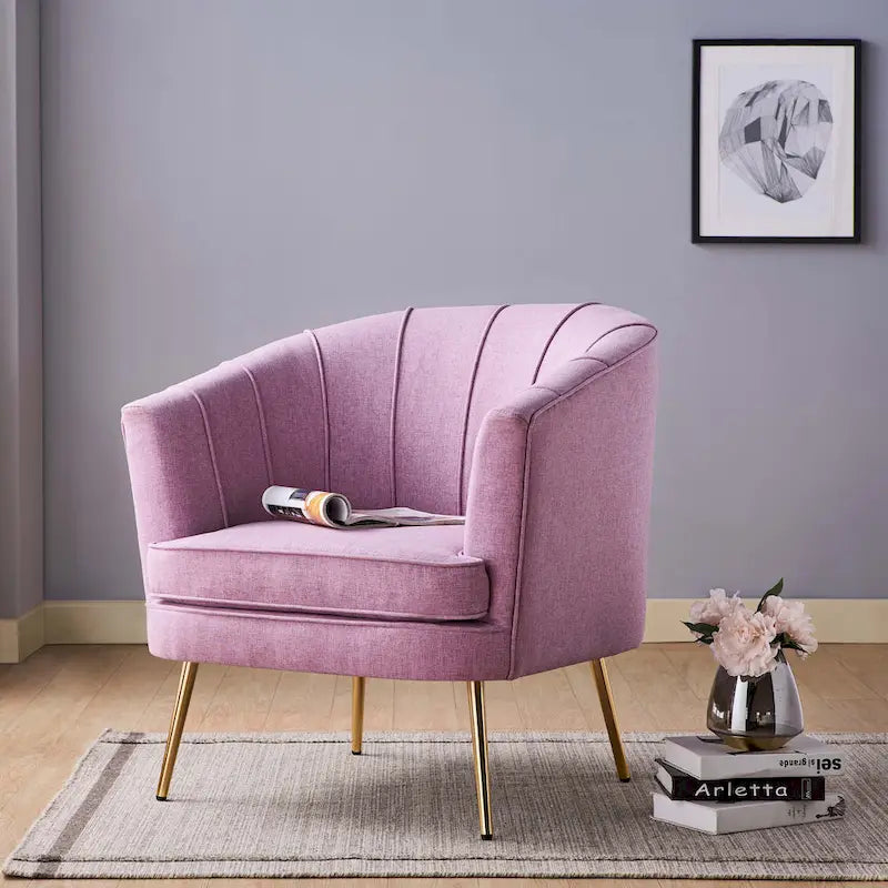 Delicia eigentijdse gestoffeerde accentstoel van Furniture of America