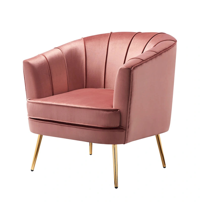 Delicia eigentijdse gestoffeerde accentstoel van Furniture of America