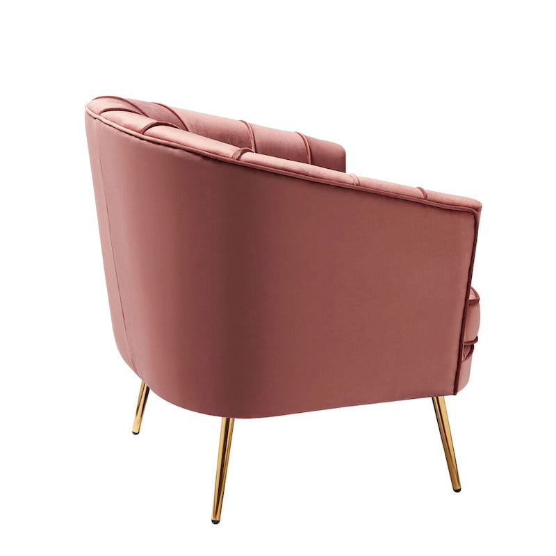 Delicia eigentijdse gestoffeerde accentstoel van Furniture of America