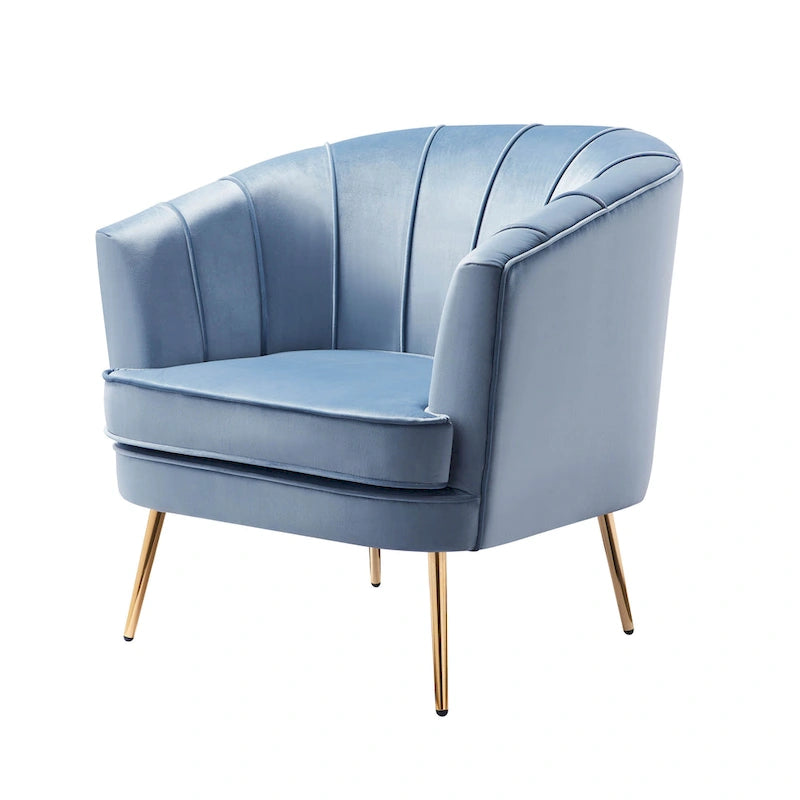Delicia eigentijdse gestoffeerde accentstoel van Furniture of America