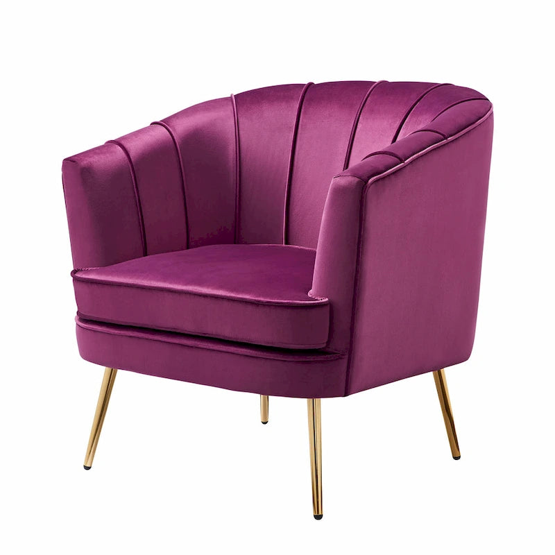 Delicia eigentijdse gestoffeerde accentstoel van Furniture of America