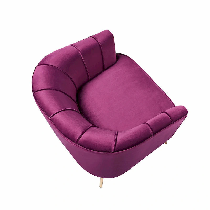 Delicia eigentijdse gestoffeerde accentstoel van Furniture of America