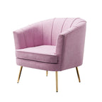 Delicia eigentijdse gestoffeerde accentstoel van Furniture of America
