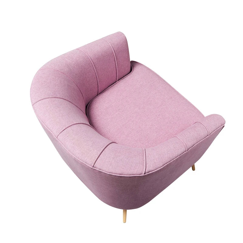 Delicia eigentijdse gestoffeerde accentstoel van Furniture of America