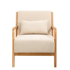 Leon moderne gestoffeerde accentfauteuils in mid-century-stijl – set van 2