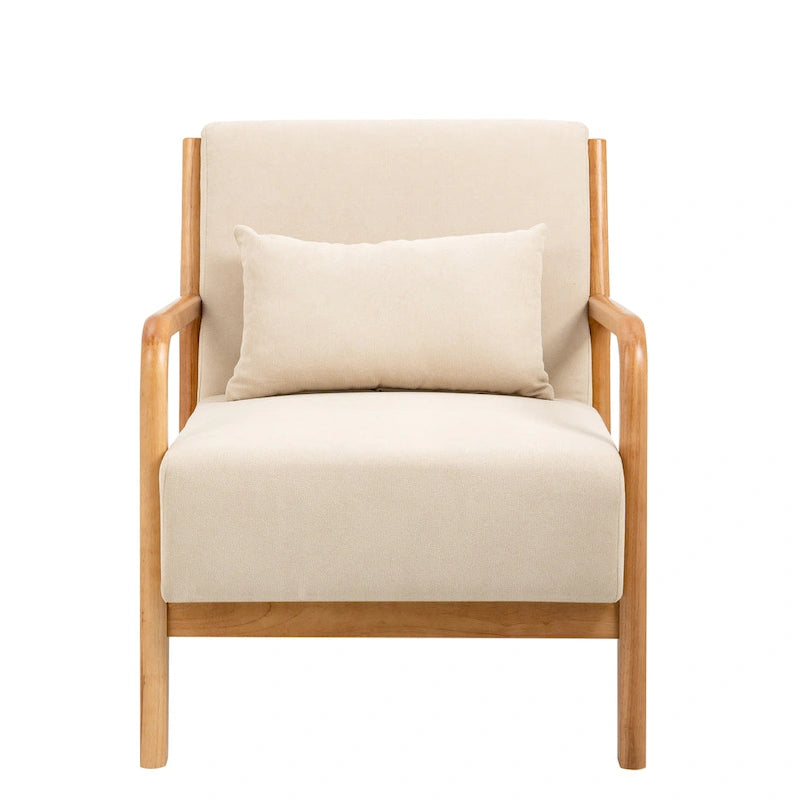 Leon moderne gestoffeerde accentfauteuils in mid-century-stijl – set van 2