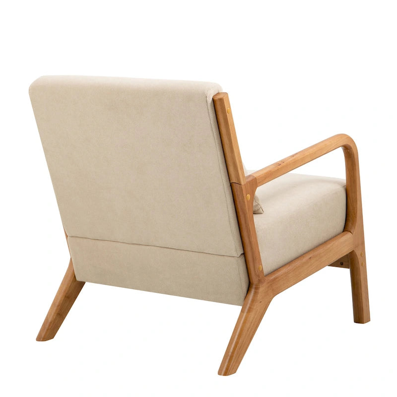 Leon moderne gestoffeerde accentfauteuils in mid-century-stijl – set van 2
