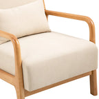 Leon moderne gestoffeerde accentfauteuils in mid-century-stijl – set van 2