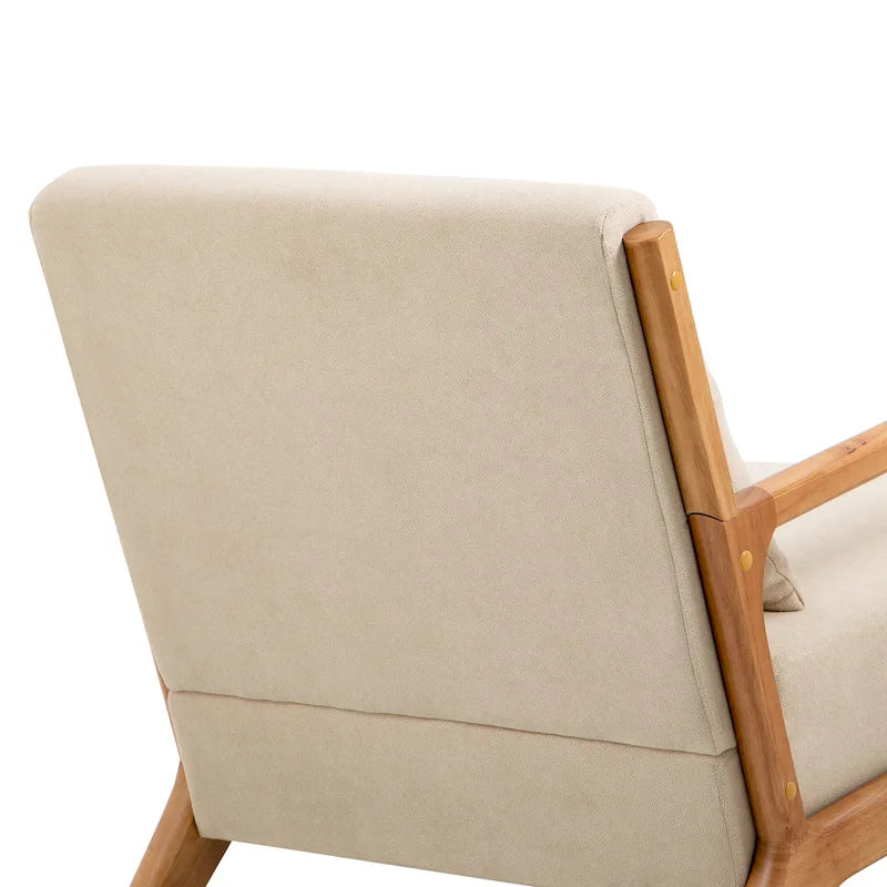 Leon moderne gestoffeerde accentfauteuils in mid-century-stijl – set van 2