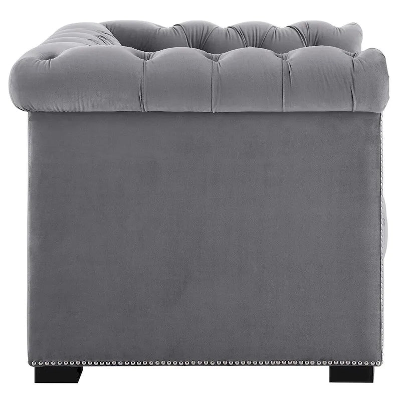 Fauteuil van slijtvast fluweel