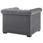 Fauteuil van slijtvast fluweel