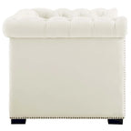 Fauteuil van slijtvast fluweel