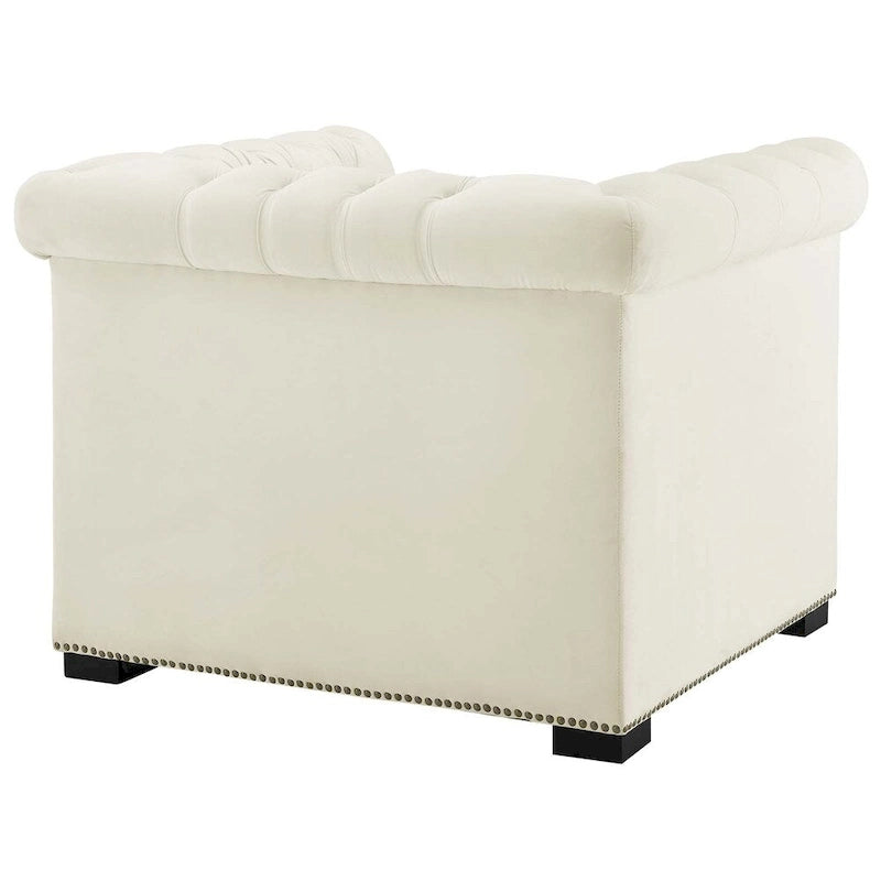 Fauteuil van slijtvast fluweel