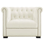 Fauteuil van slijtvast fluweel