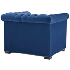 Fauteuil van slijtvast fluweel
