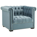 Fauteuil van slijtvast fluweel