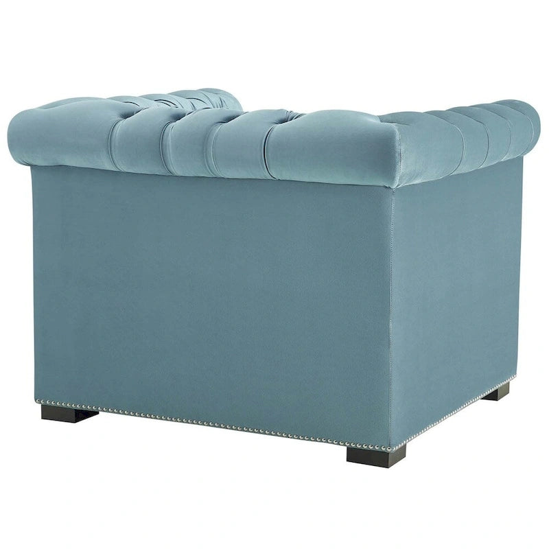 Fauteuil van slijtvast fluweel