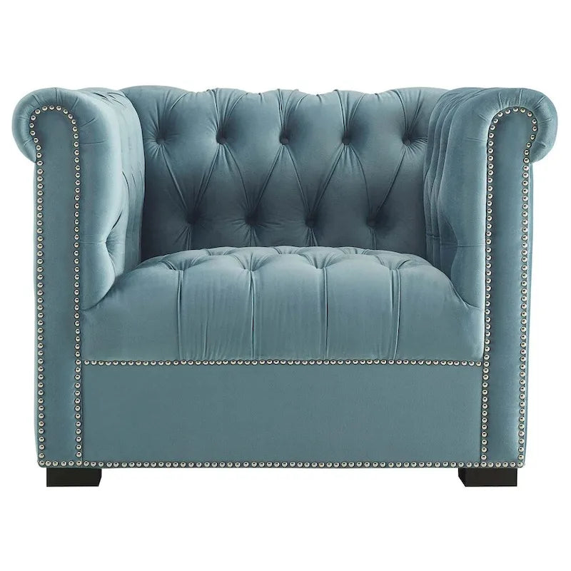 Fauteuil van slijtvast fluweel