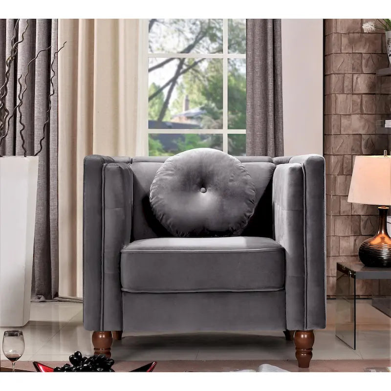 Roberta Velvet Armchair