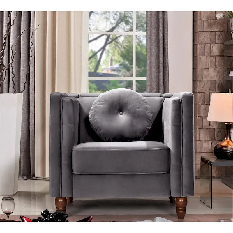 Roberta Velvet Armchair