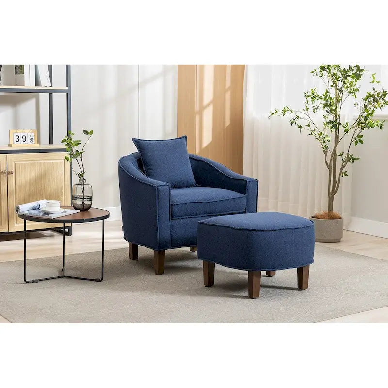 Accent Chair with Ottoman