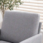 Sillón decorativo con brazos tapizado de tela, disponible en 4 colores