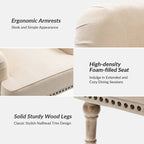 Geltrude Classic Upholstered Accent Arm Chair with Button Tufted Back by HULALA HOME