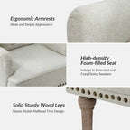Geltrude Classic Upholstered Accent Arm Chair with Button Tufted Back by HULALA HOME