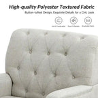 Geltrude Classic Upholstered Accent Arm Chair with Button Tufted Back by HULALA HOME