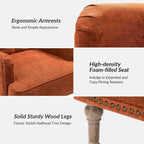 Geltrude Classic Upholstered Accent Arm Chair with Button Tufted Back by HULALA HOME