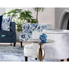 Roundhill Furniture Isla Chenille Oversized Living Room Barrel Accent Chair with Arms