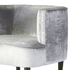 Roundhill Furniture Isla Chenille Oversized Living Room Barrel Accent Chair with Arms