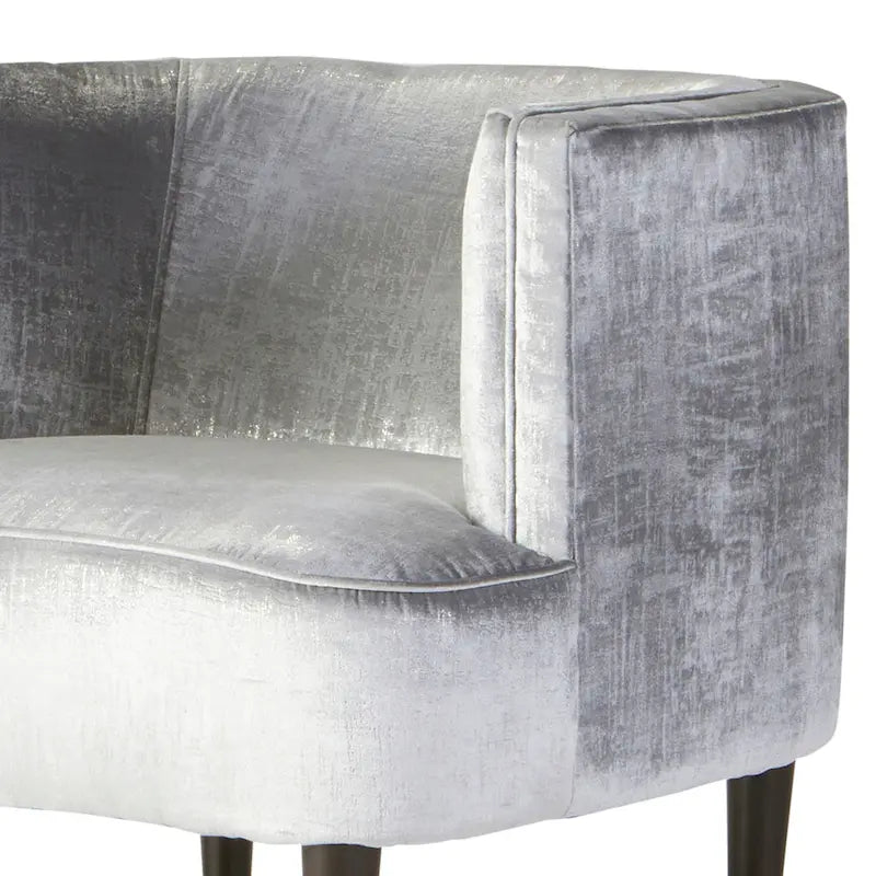 Roundhill Furniture Isla Chenille Oversized Living Room Barrel Accent Chair with Arms